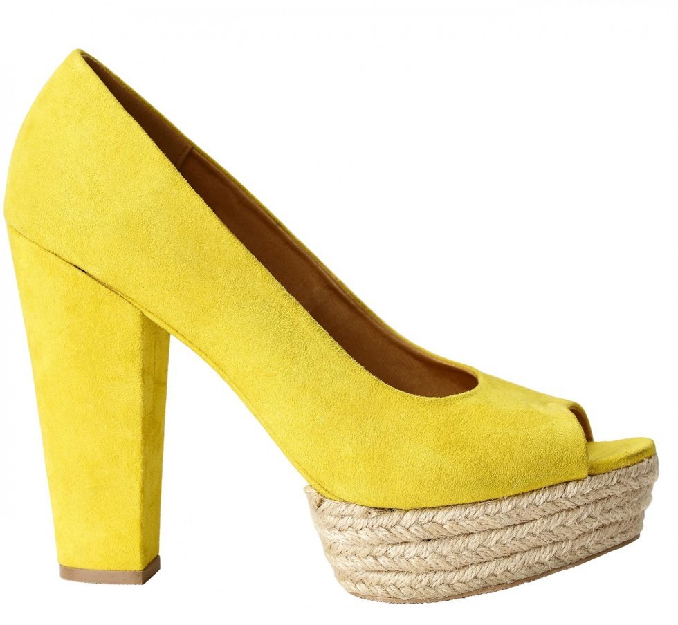 Farverig plateau sko fra H&M - Pressebillede - Hotte accessories 2012