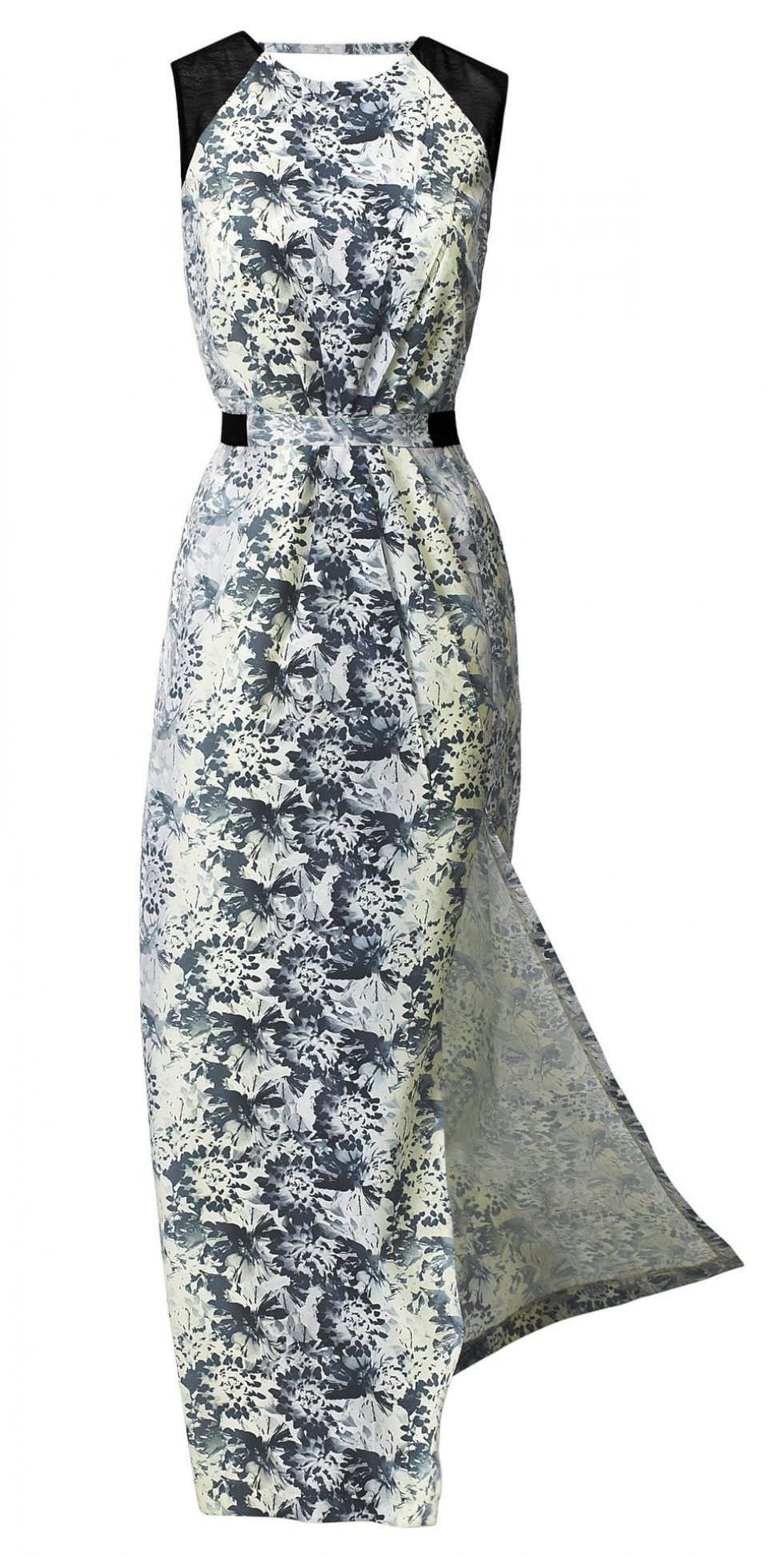 Gulvlang kjole med blomsterprint fra H&M - pressebillede - Inspiration 2012: Blomster