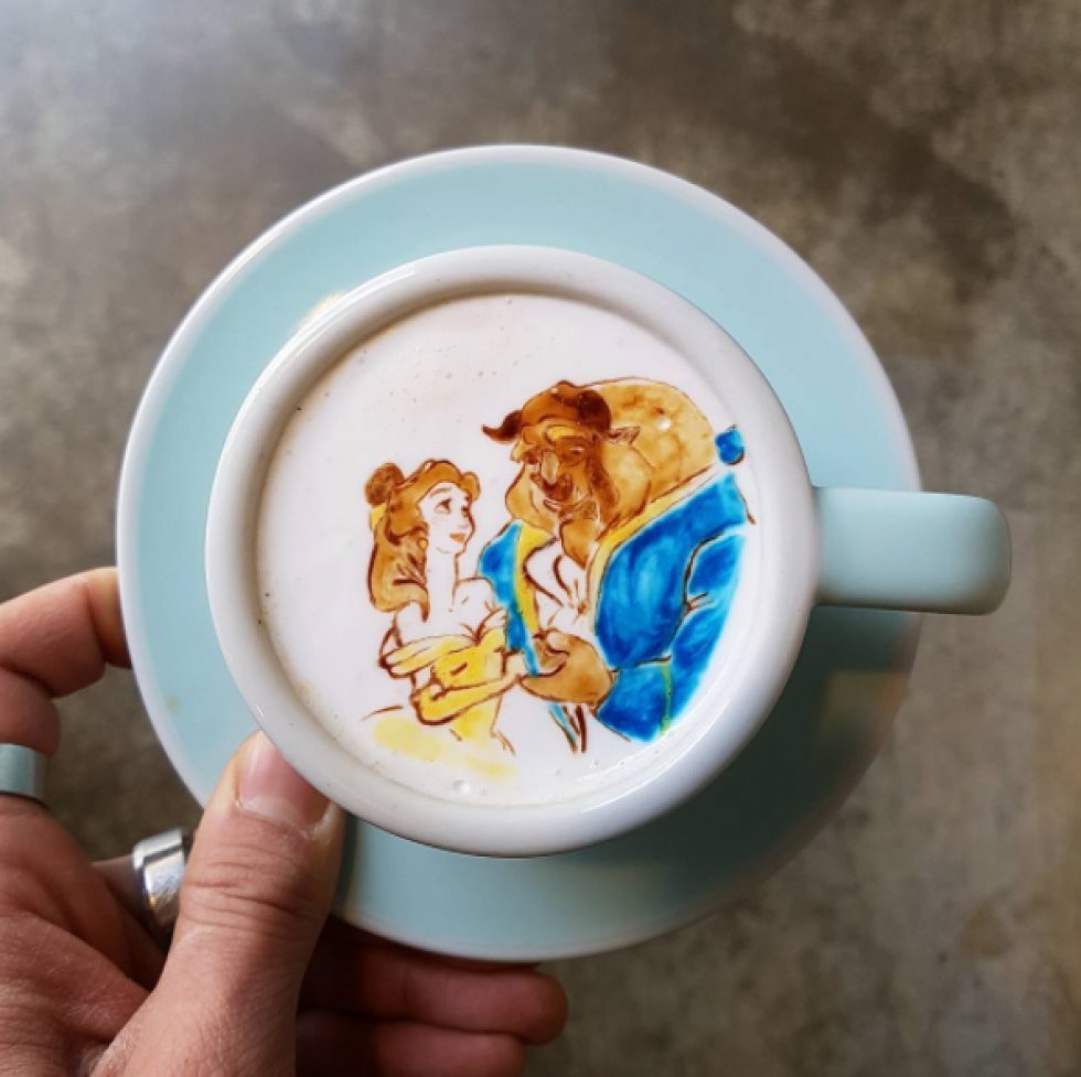 Disney latte art er så fint, at det næsten er synd at drikke kaffen 