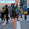 Grøn læderjakke + det rå  - Gademode: Copenhagen Fashion Week