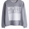 MTWTFSS Weekday logo sweatshirt - Pressebillede Weekday - Trend 2013: Synlige logoer