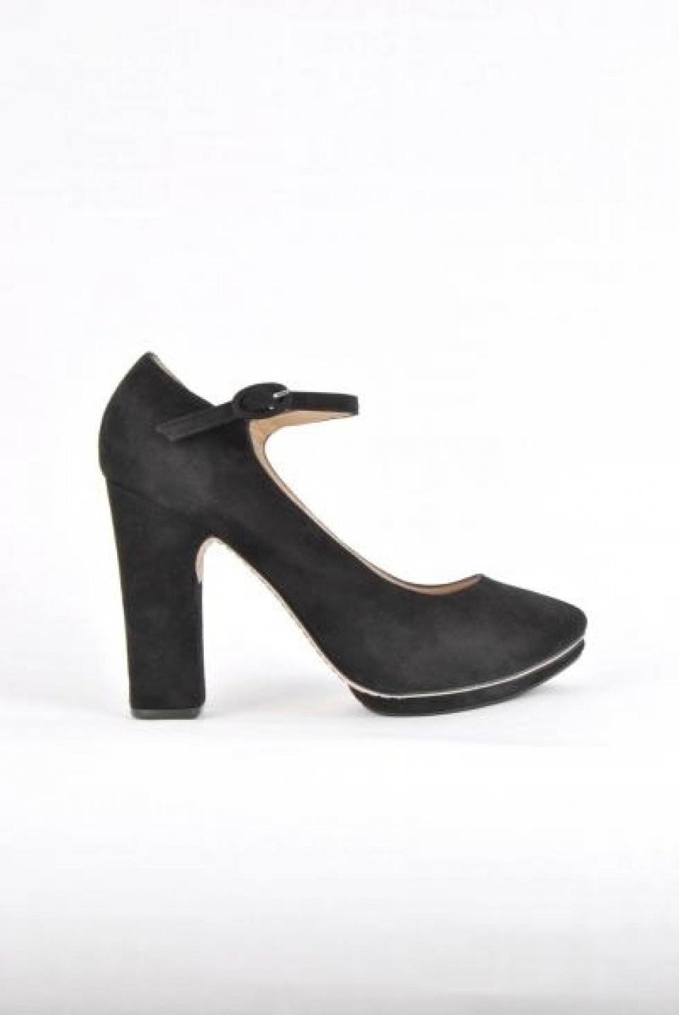 1920'erne inspirerede ruskindssko med chunky hæl fra mærket Repetto - Fundet på: www.dr-adams.dk - Trend 2012: Farverige og skulpturelle sko