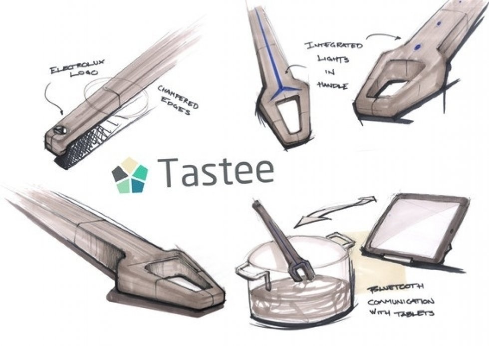 Skitsen til "Tastee" - Dansk finalist i Electrolux Design Lab