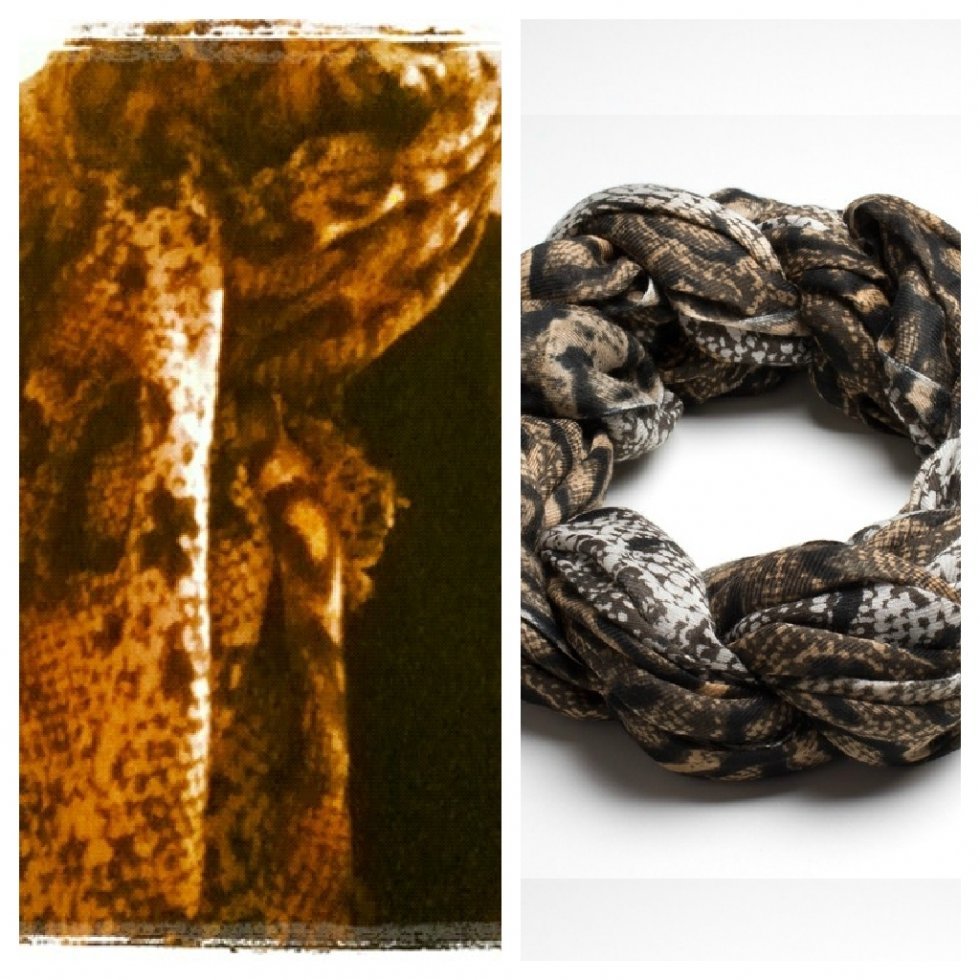 Leowulff Label slangeprinttørklæde i de blødeste materialer og super cool design. Blikfang til både hverdag og fest og dejligt stort, så det også holder halsen varm. Forhandles kun på Leowulff.com. - Dyreprint-detaljer