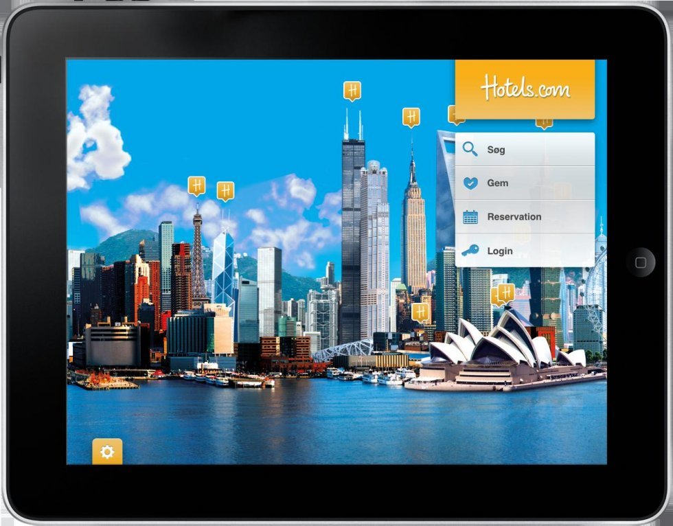 Hotels.com's app findes til både tablet og mobil. - Gode rejse-apps