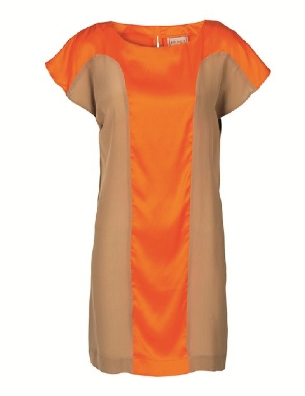 Kombiner gerne årets farver med mere nedtonede kulører som på denne kjole fra EPOQUE. - Trend 2013: Orange og gul