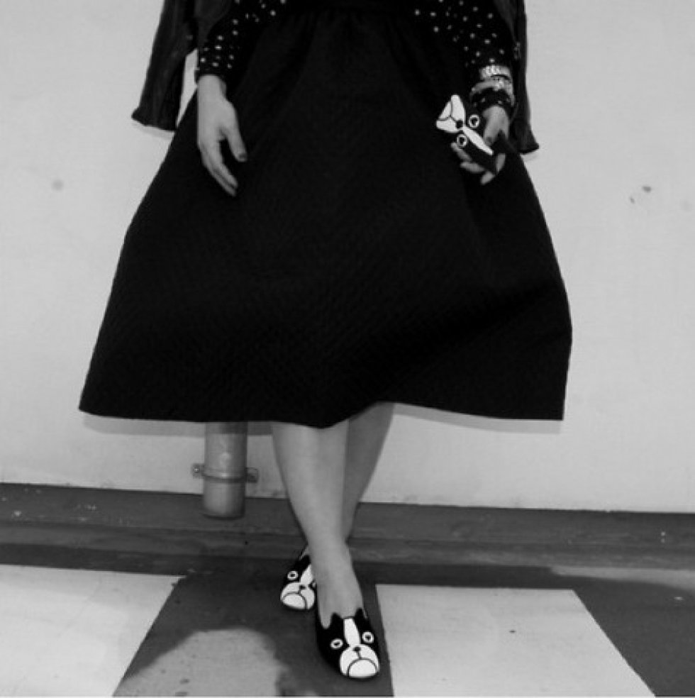 Sort Midi skirt fra Weekday - Pressefoto - Inspiration 2014: Midi skirt