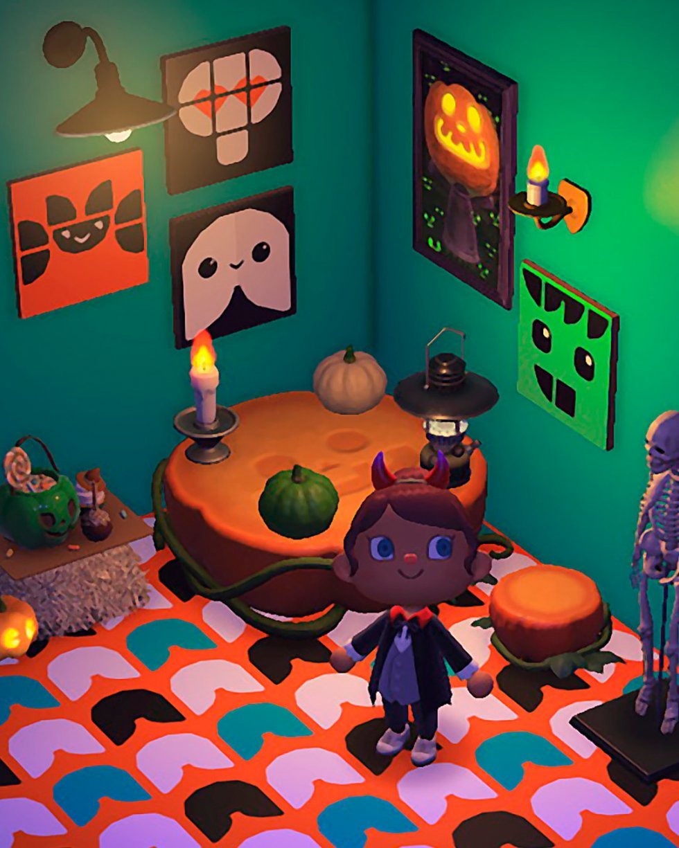 PR Foto - LEGO leverer halloween (u)hyggen i det populære Animal Crossing spil