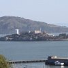 Alcatraz ligger lige uden for byen, og man kan se fængslet fra mange af byens høje punkter. - San Francisco