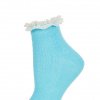 Azur blå sokker med hvid blondekant - Fra Topshop.com - Tendens 2013: Se mine fine sokker!
