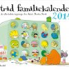 Strid Familiekalender 2014 fra forlaget Gyldendal. - Familiekalender 2014