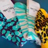 Nogle af sæsonens fine Happy Socks-designs med dyreprint-tema. - Glad, gladere, Happy Socks