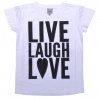 Live Laugh Love tee fra Petit by Sofie Schnoor, 199 kr. - Fashion is for Idiots og andre statements til børn