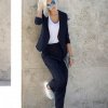 Foto: http://lookbook.nu/look/4089452-H&M-Pinstripe-Suit-Minusey-Clutch-Converse-Leather - Inspiration 2014: Suit Up