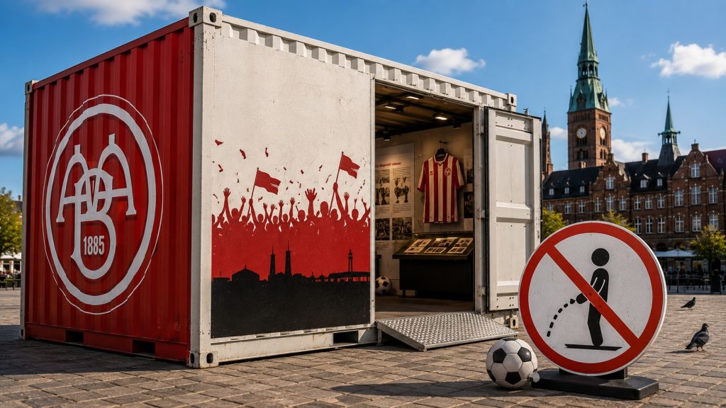 Nogen blev ved med at tisse i AaB-udstillingen. Nu har museet fået nok