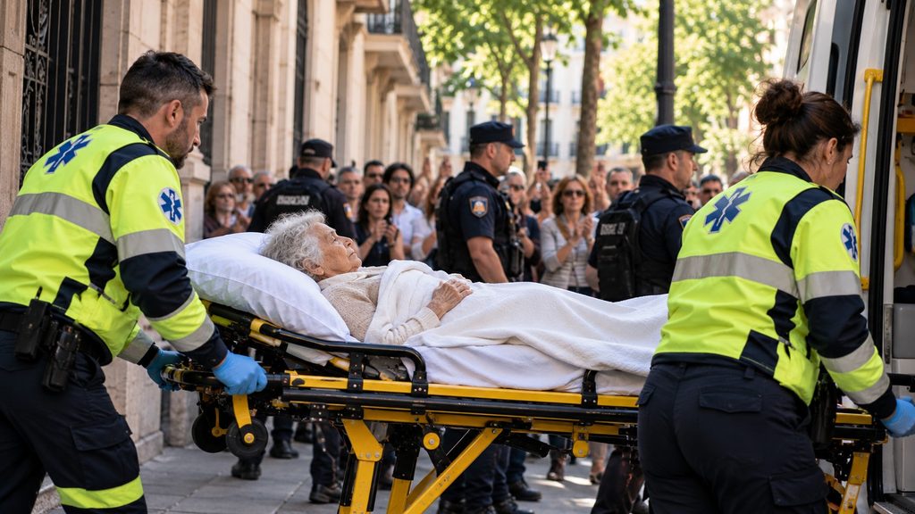 87-årig kvinde blev smidt ud af sit hjem efter 71 år – blev båret væk på en båre