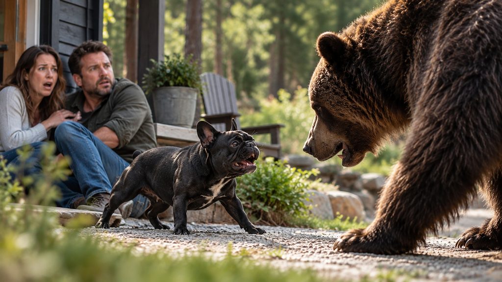 Fransk bulldog redder sine ejere fra bjørn – men dør af sine kvæstelser