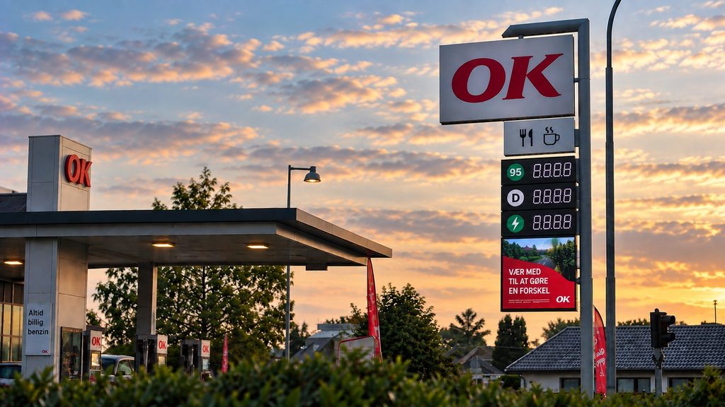 Benzinprisen er stukket af – og vores lokale prisskilt kunne åbenbart heller ikke holde til presset